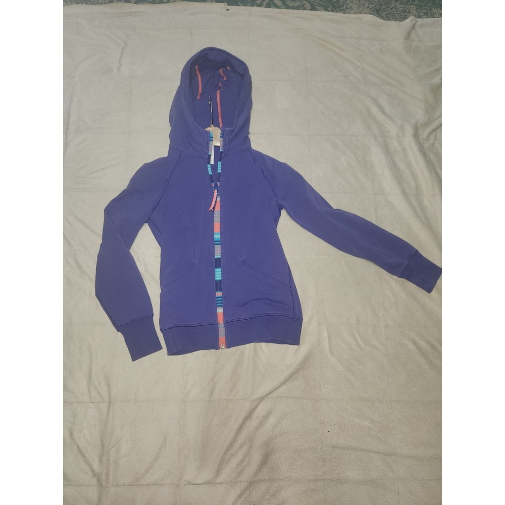 Lululemon Ivivva Girls' Scuba Full-Zip Hoodie Jacket Size 10. Purple. Vintage
